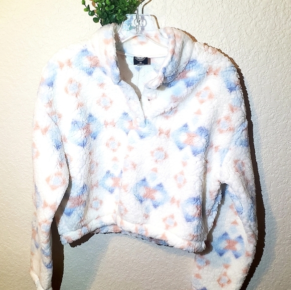 NEW Pacsun Simone Sherpa Sweatshirt - Picture 2 of 7